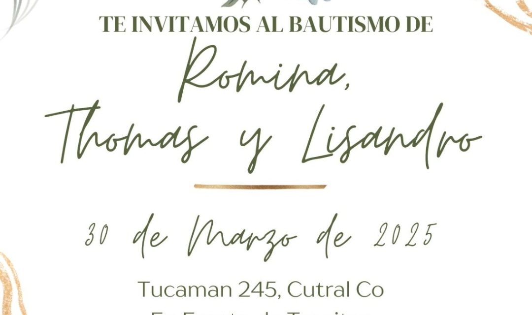 Invitación Bautismal